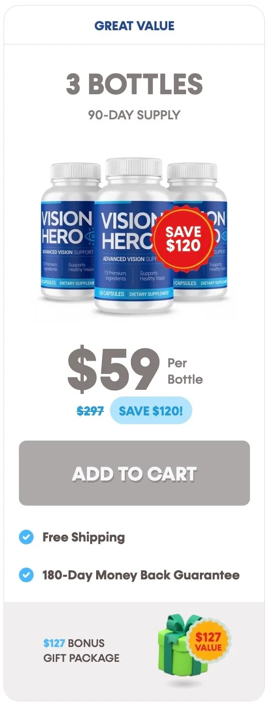 Vision Hero 3 bottles